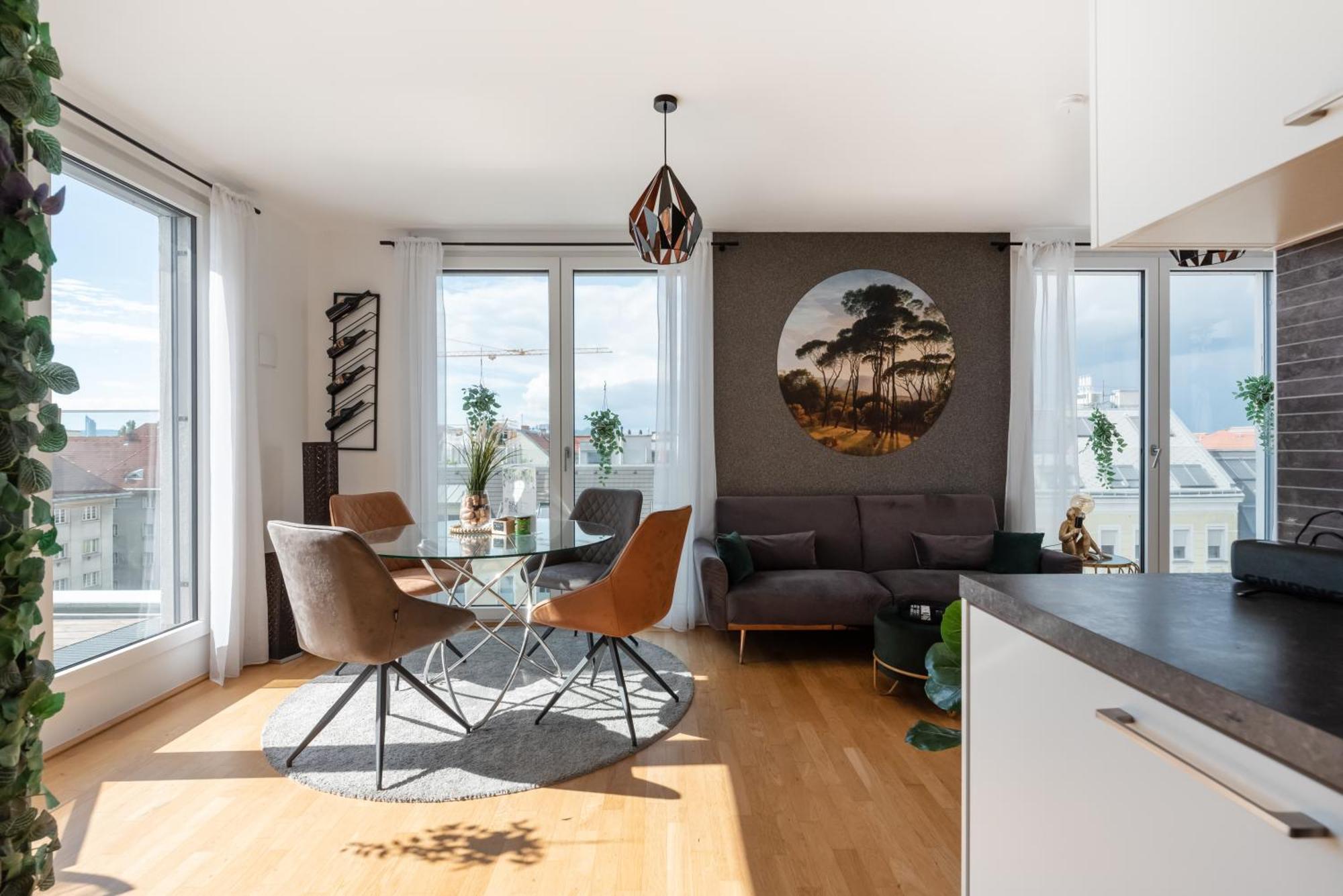 Apartment Mit Traumhafter Dachterrasse & Weitblick Vienna Luaran gambar
