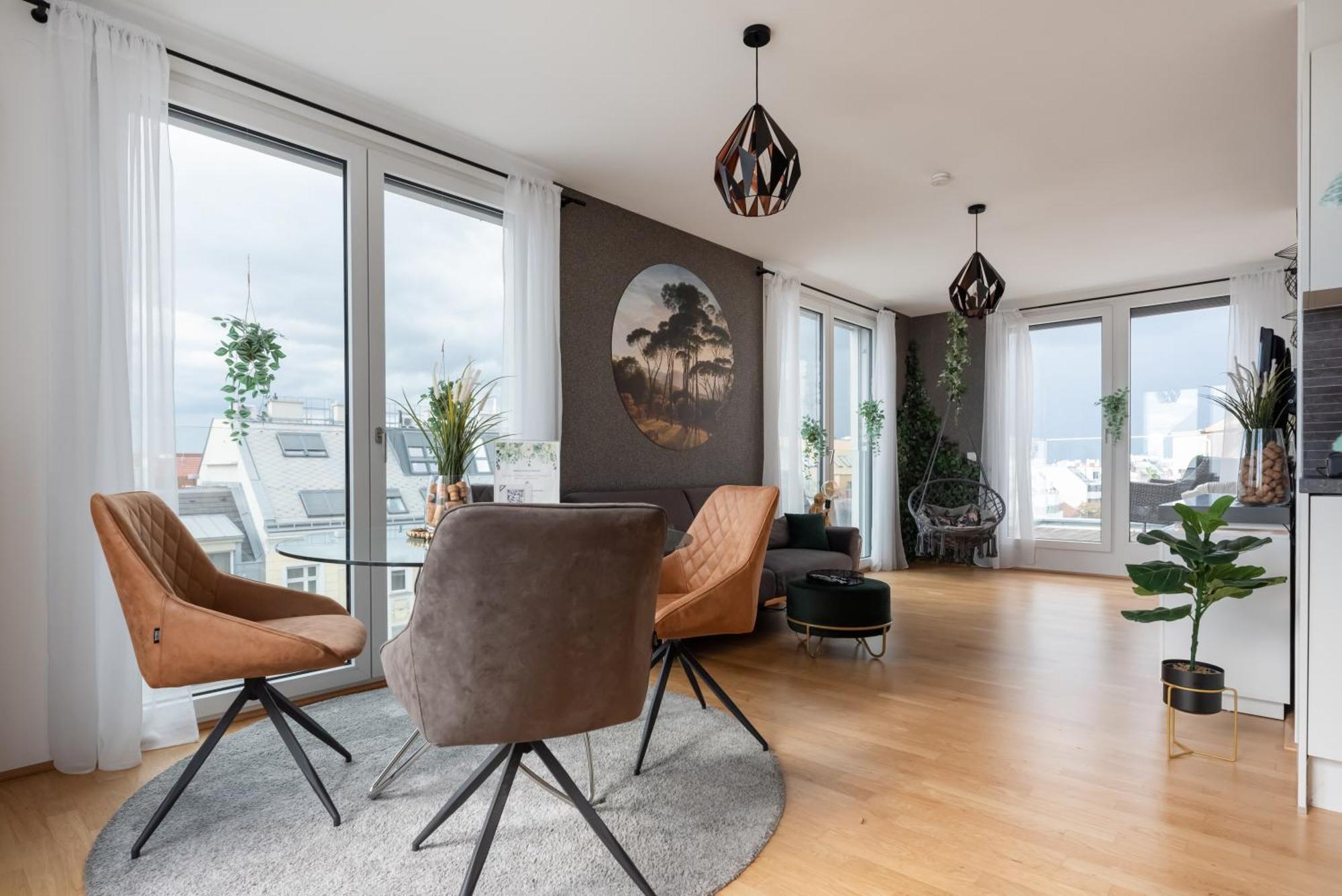Apartment Mit Traumhafter Dachterrasse & Weitblick Vienna Luaran gambar