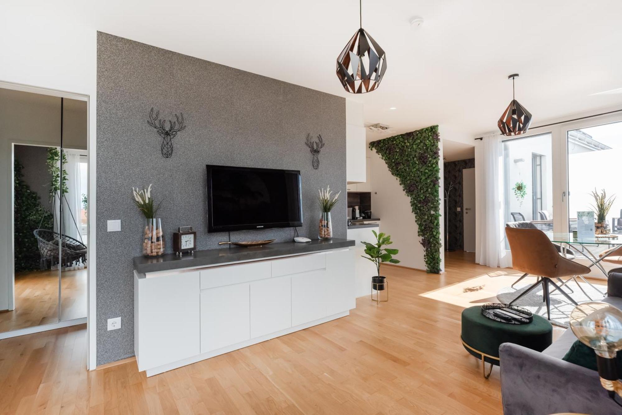 Apartment Mit Traumhafter Dachterrasse & Weitblick Vienna Luaran gambar