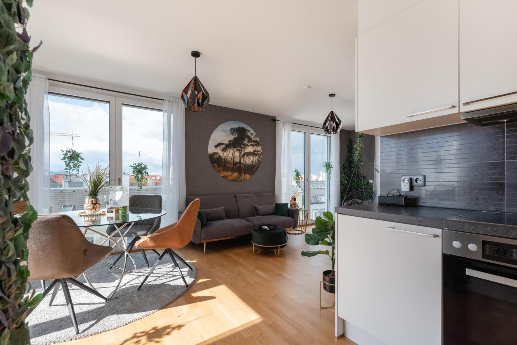 Apartment Mit Traumhafter Dachterrasse & Weitblick Vienna Luaran gambar