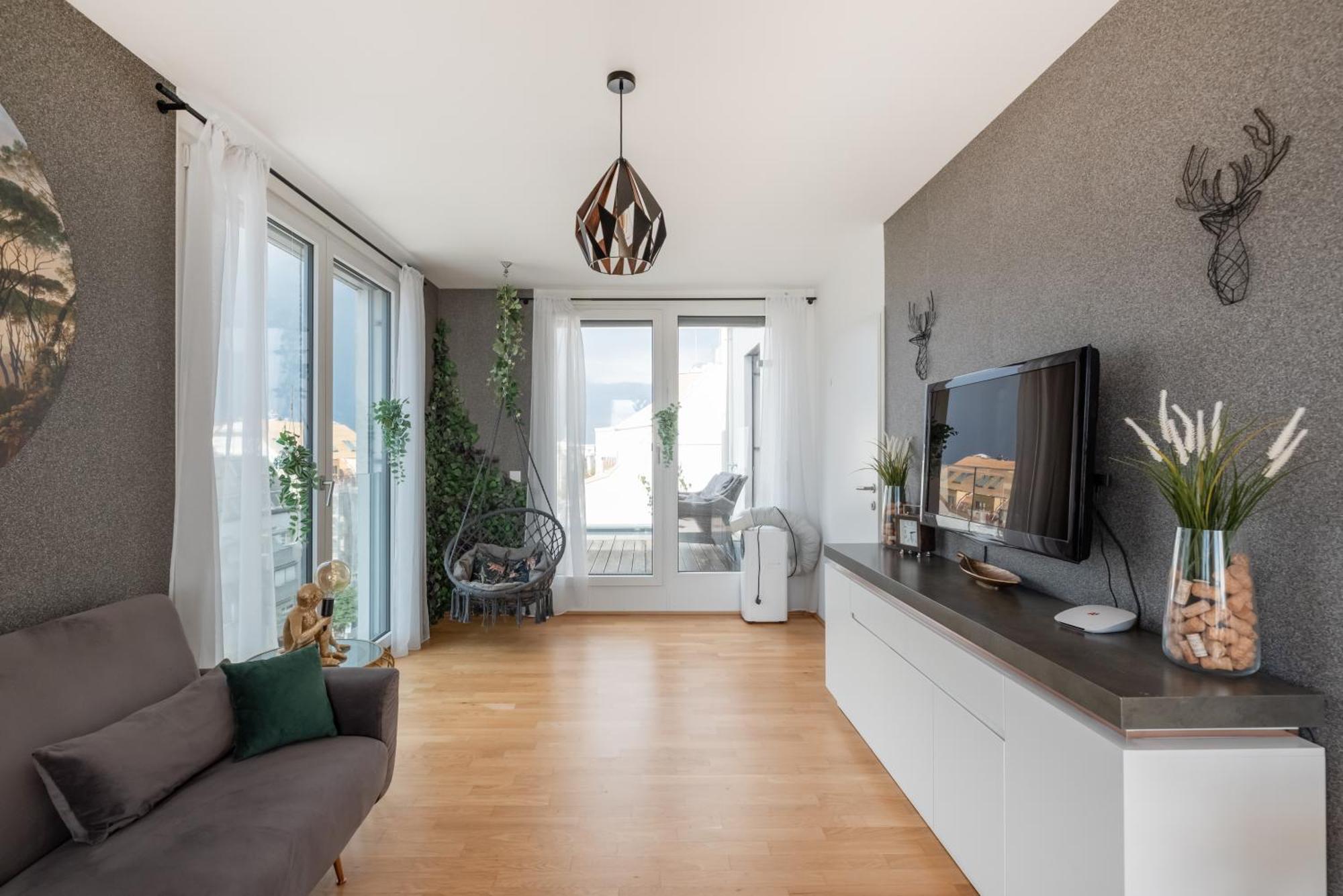 Apartment Mit Traumhafter Dachterrasse & Weitblick Vienna Luaran gambar
