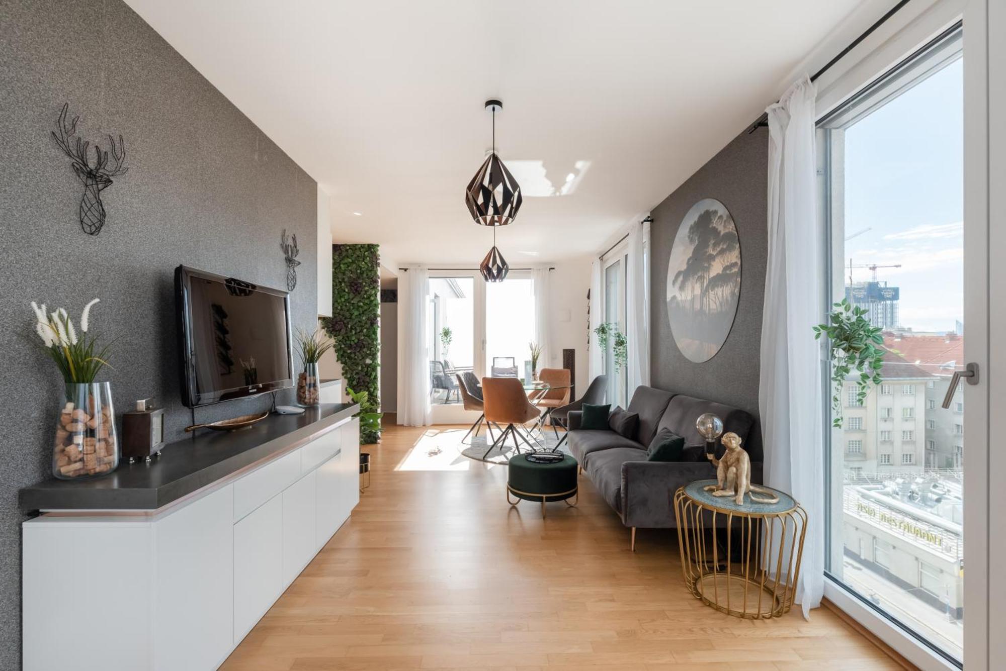 Apartment Mit Traumhafter Dachterrasse & Weitblick Vienna Luaran gambar