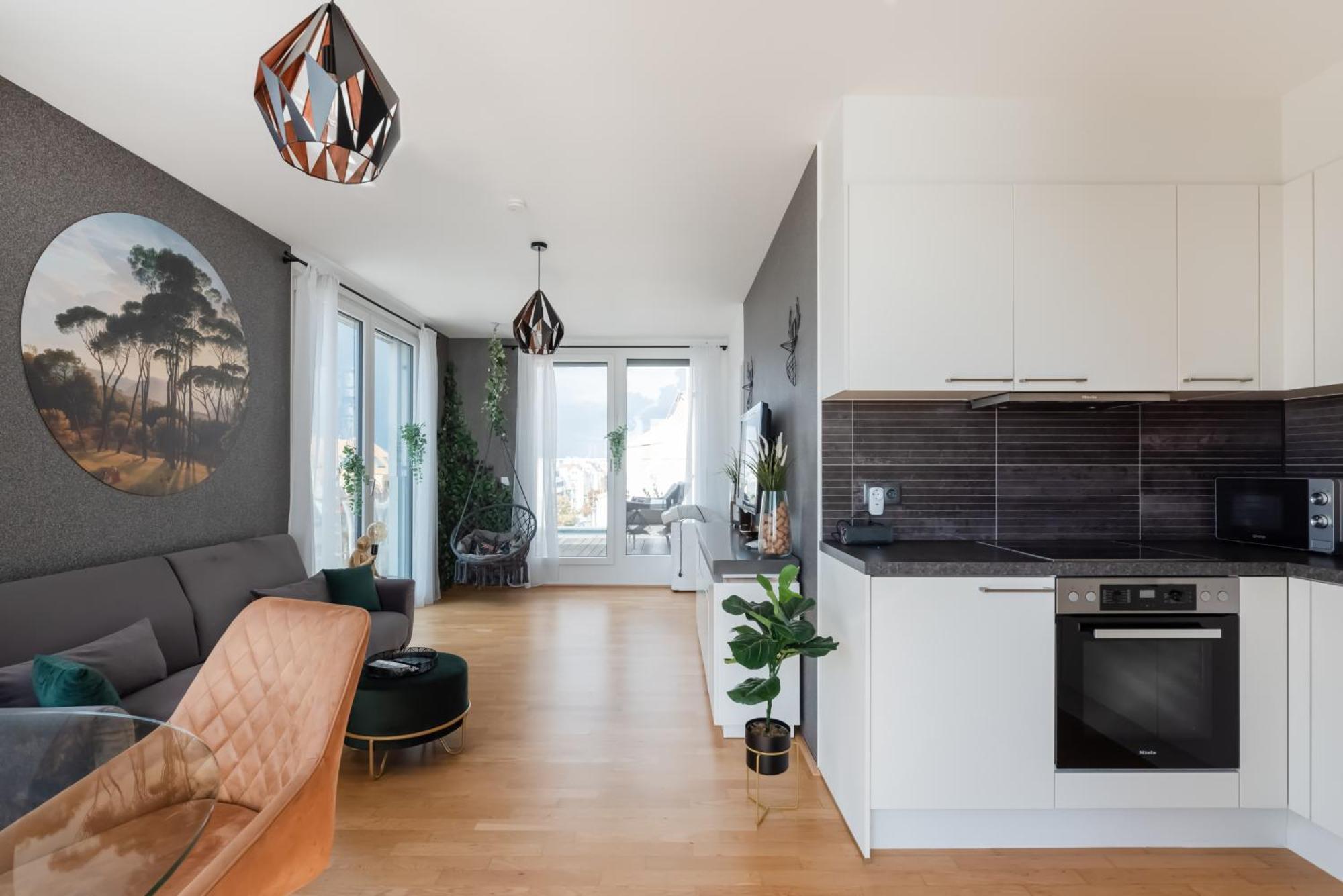 Apartment Mit Traumhafter Dachterrasse & Weitblick Vienna Luaran gambar